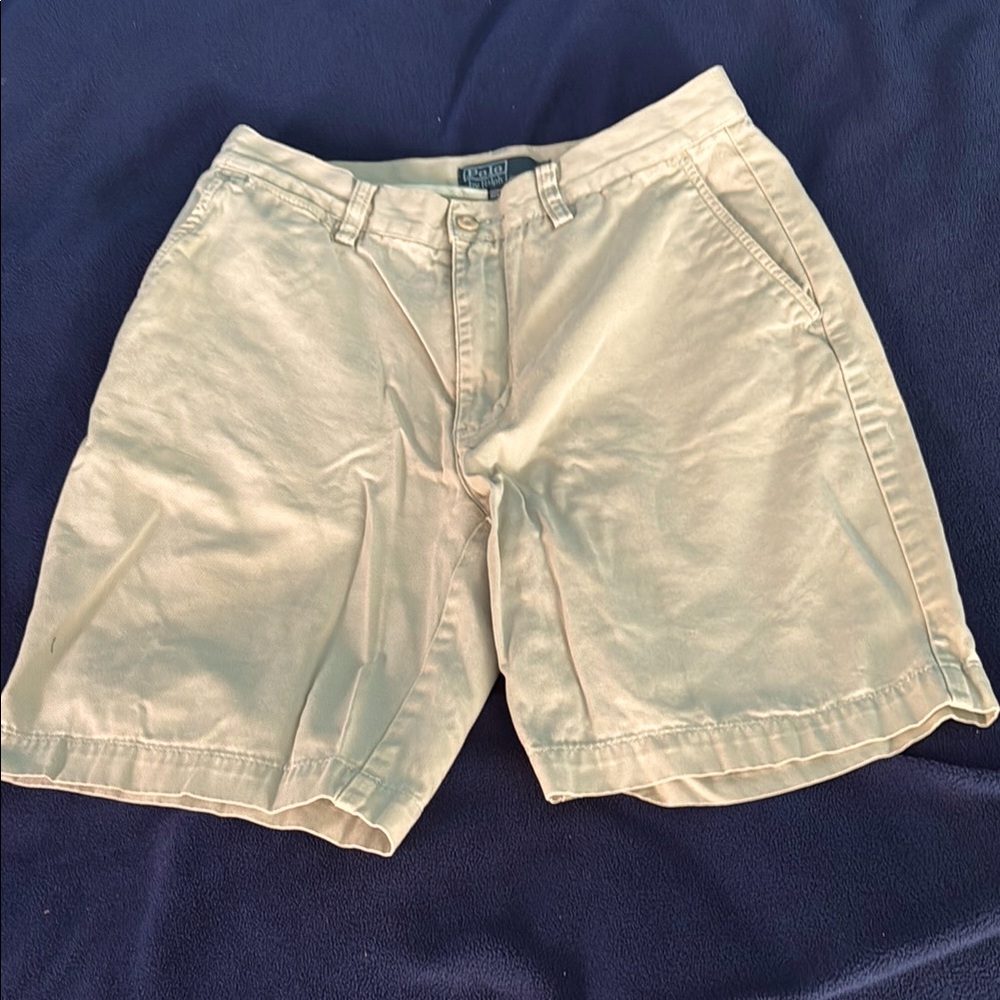Polo by Ralph Lauren Tan Flat Front Shorts